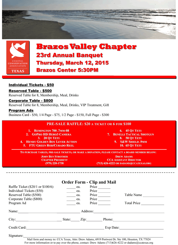 2015 Brazos Valley BQT Flyer