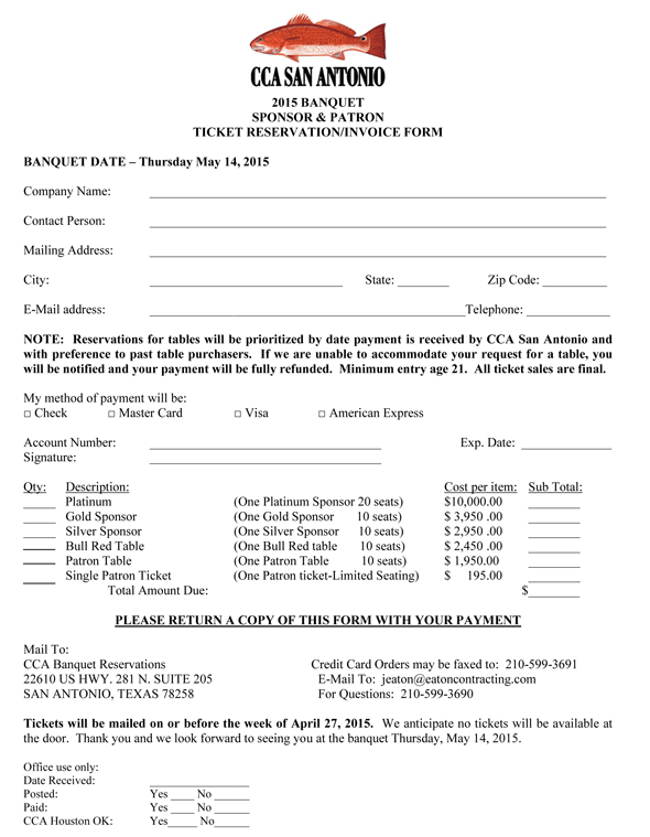 2015 San Antonio BQT Table Ticket order form UPDATED-01-20-2015