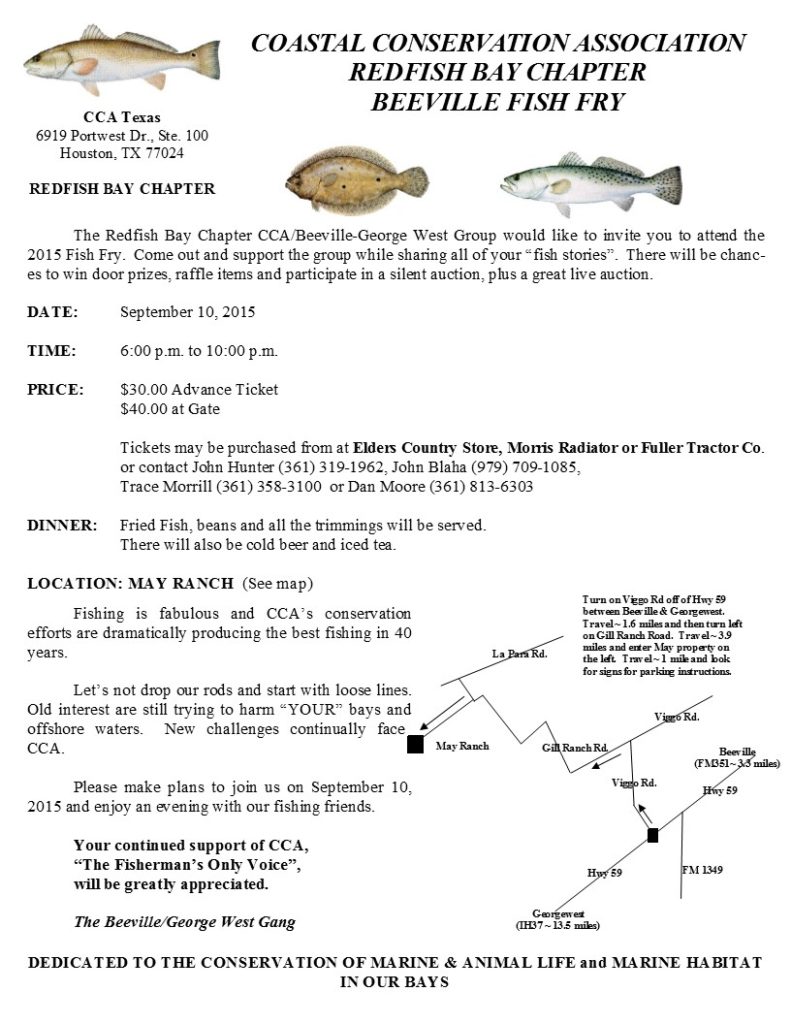 2015 Beeville Fish Fry Flyer