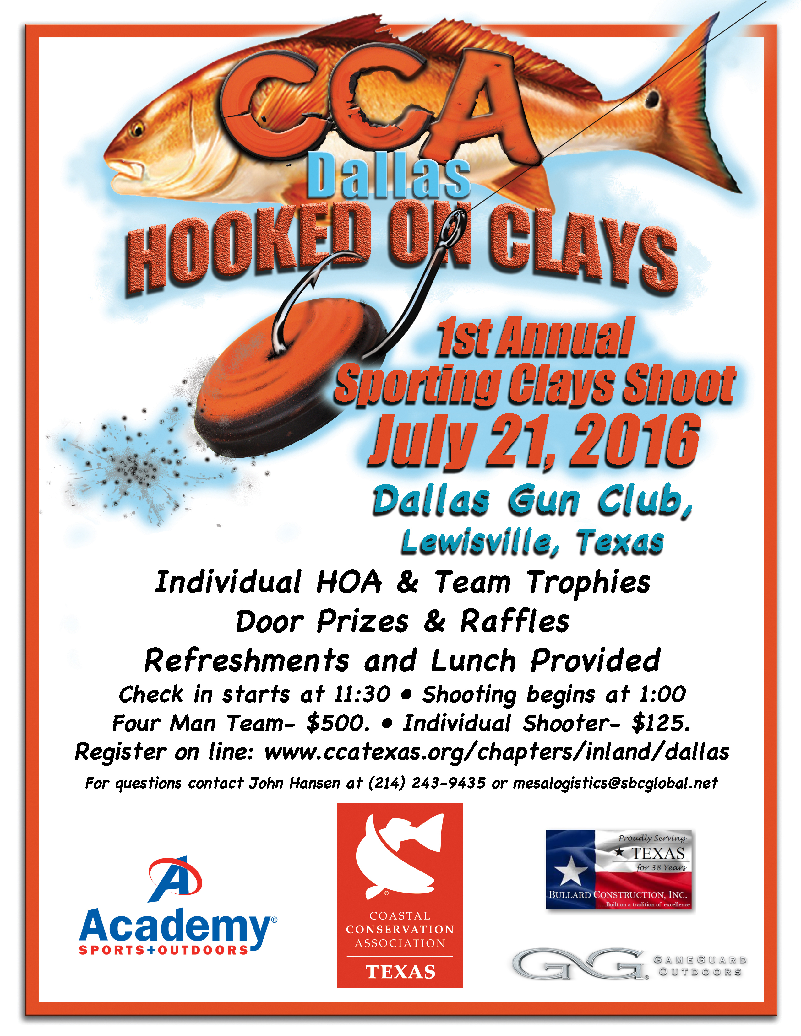 2016 Dallas Sporting Clays Shoot Front Updated 7-715