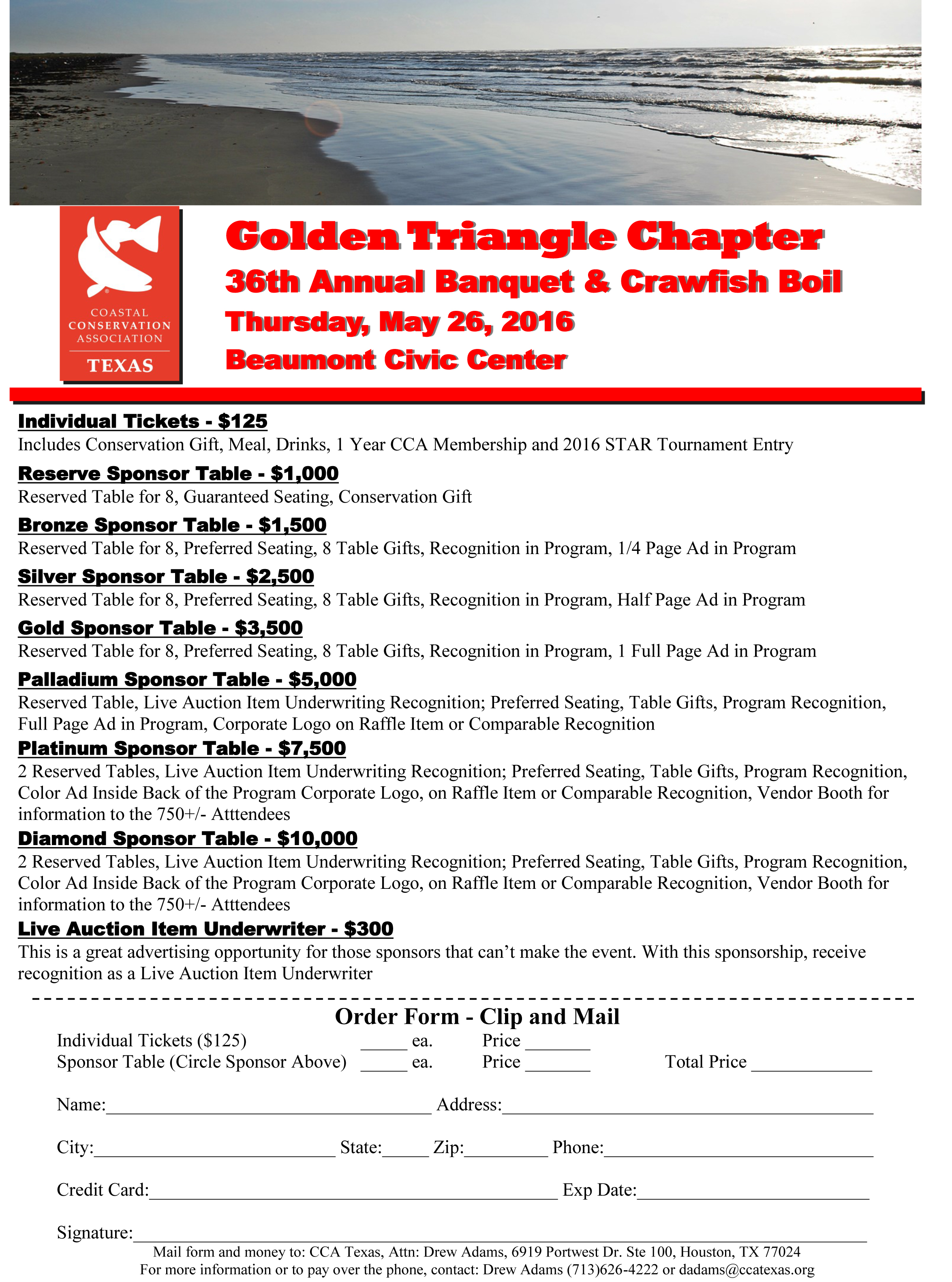 2016 Golden Triangle BQT Flyer