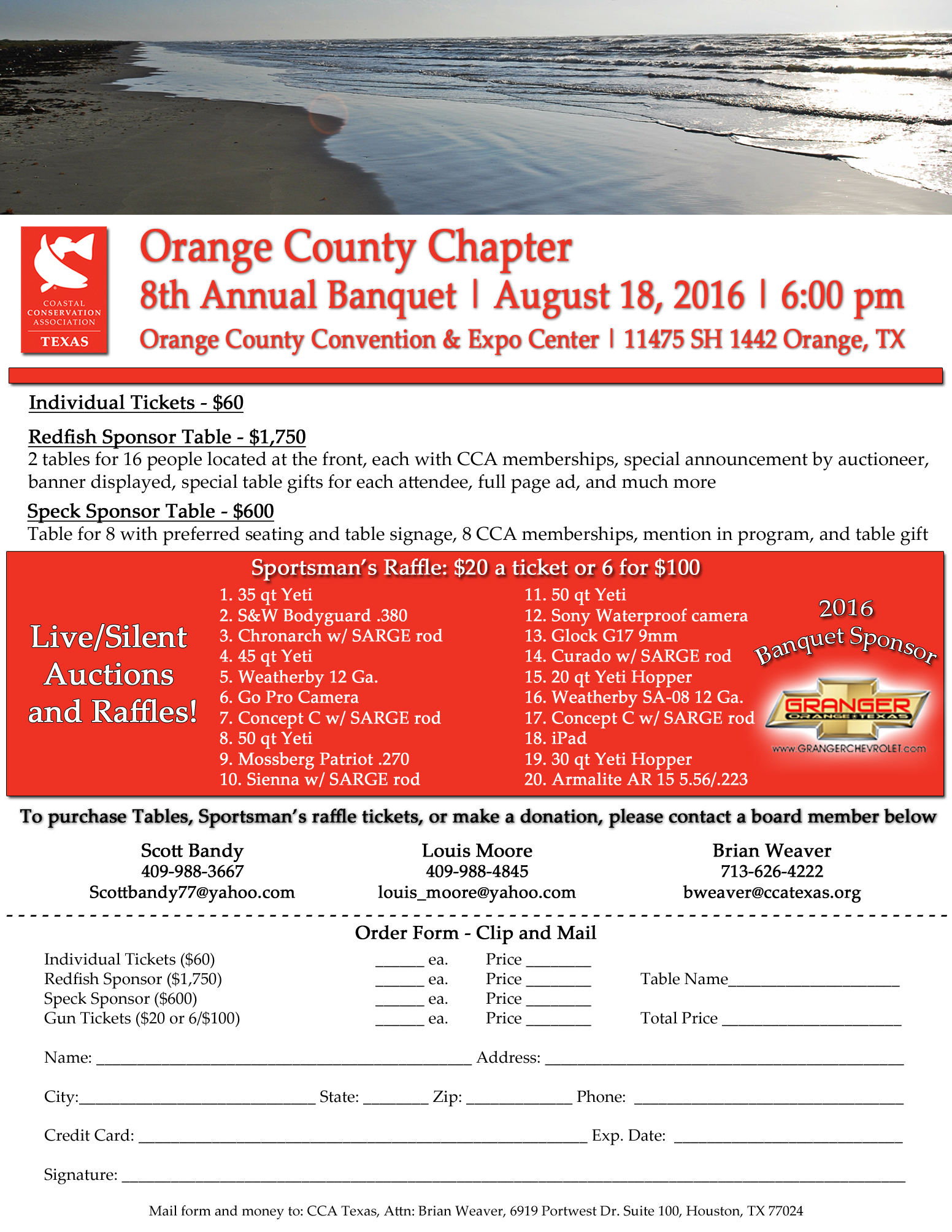2016 Orange County BQT Flyer