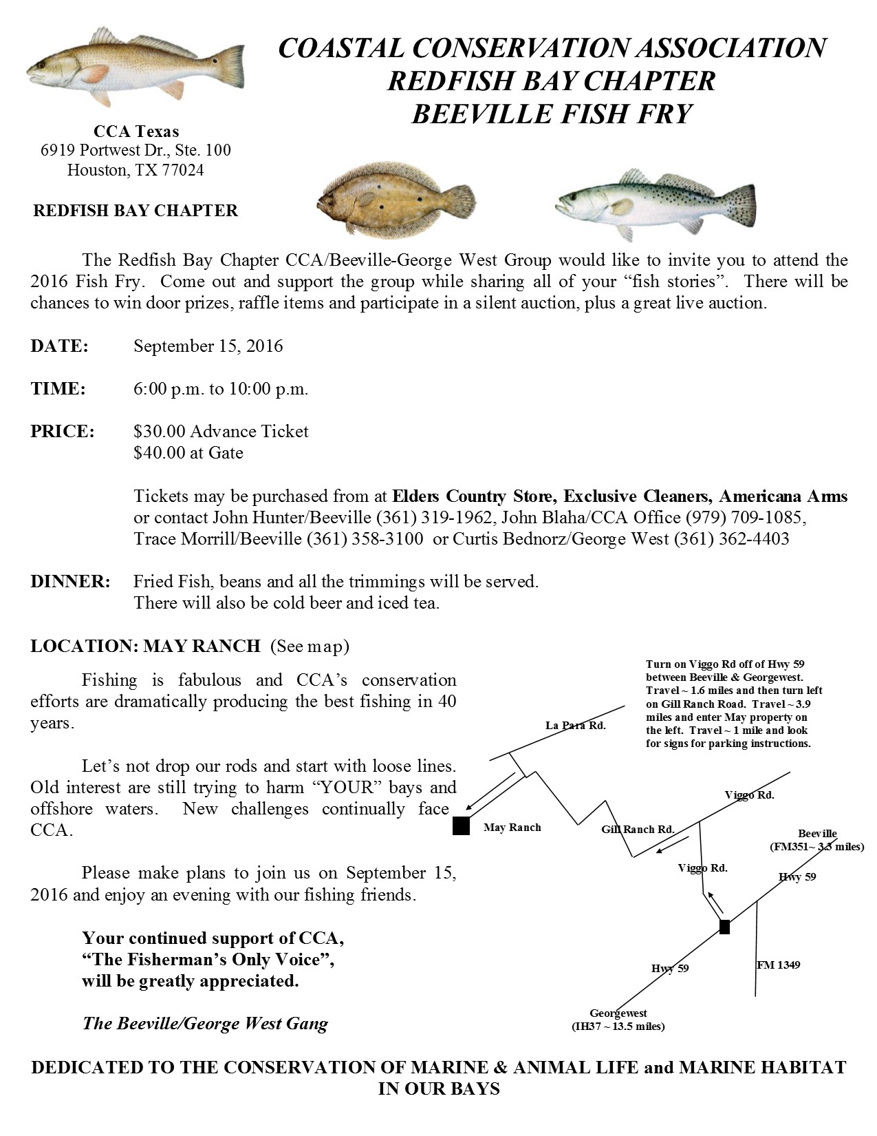 2016 beeville fish fry Mailer